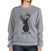 Make It Rein Vintage Reindeer Grey Sweatshirt