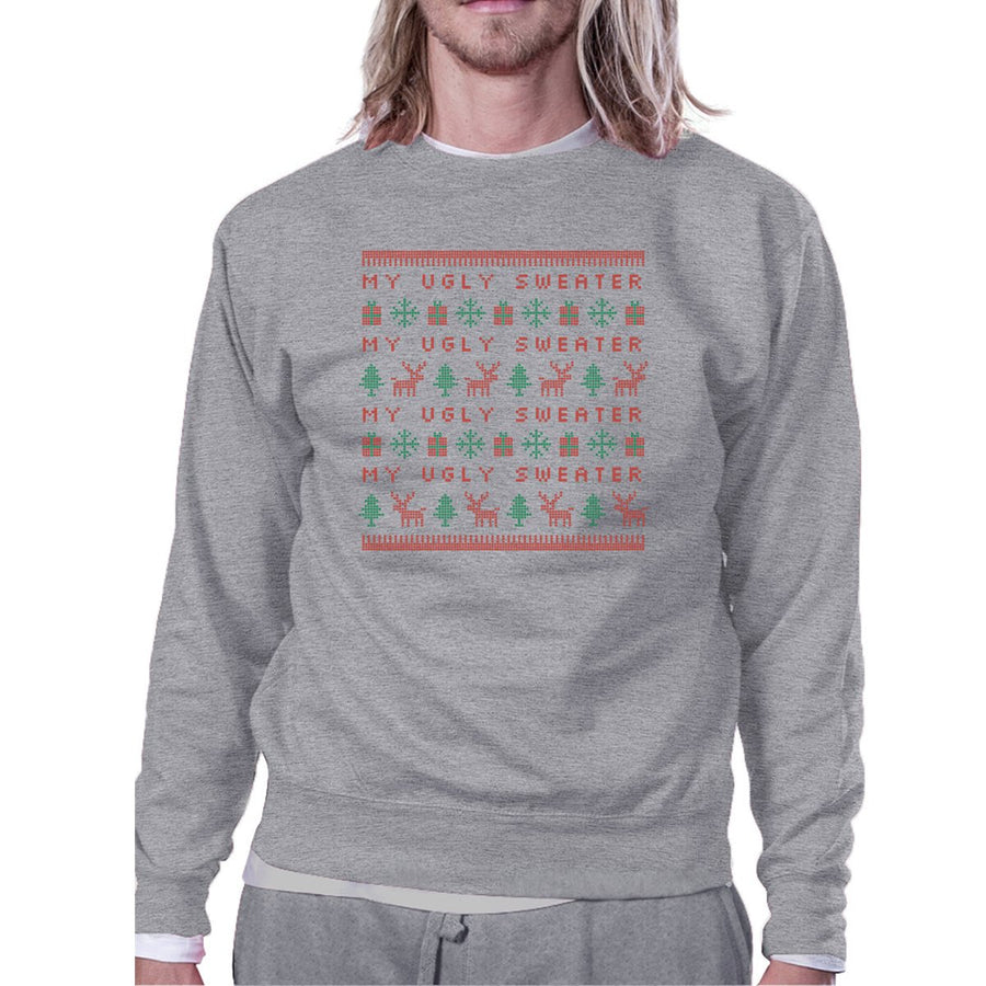 My Ugly Sweater Pattern Grey Sweatshirt