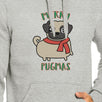 Merry Pugmas Pug Grey Hoodie
