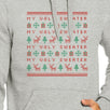 My Ugly Sweater Pattern Grey Hoodie