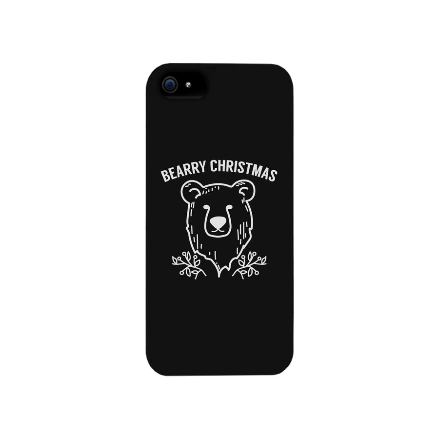 Bearry Christmas Bear Black Phone Case