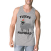 Fleece Navidad Mens Cotton Made Funny Christmas Workout Tank Top