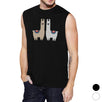 Llama Pattern Mens Muscle Shirt