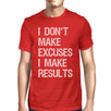 Excuses Results Mens Cool Cotton Round Neck For Exercise T-Shirt