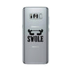 Swole Mates-LEFT Clear Case Funny Couples Matching Case Gym Gifts