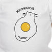 Meowgical Cat And Fried Egg Baby White Bodysuit