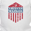 American Warrior White Baby Bodysuit Snap On Cute Baby Shower Gifts