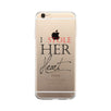 Stole Her Heart-LEFT Clear Case Transparent Cover Cut Wedding Gifts