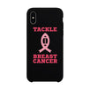 Tackle Breast Cancer Football Black Phone Case