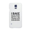I Bake Because White Backing Cute Phone Cases For Apple, Samsung Galaxy, LG, HTC