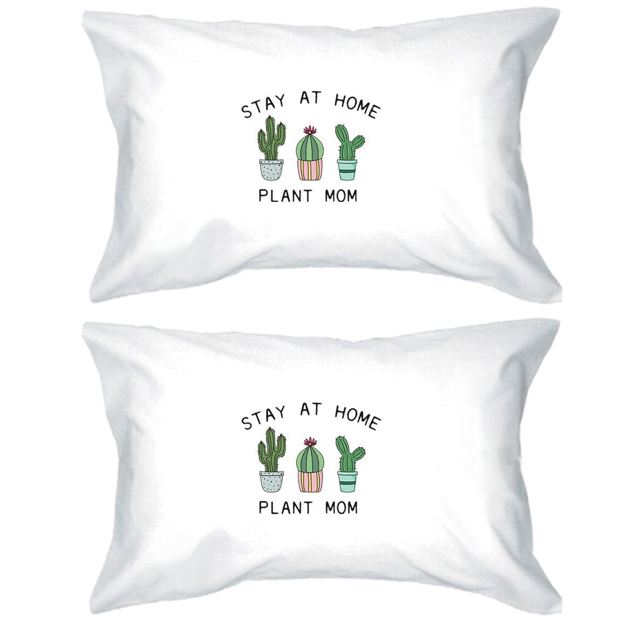 Stay At Home Plant Mom Pillowcases Standard Size Pillow Covers Gift