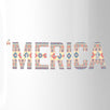 'Merica Cute Design Coffee Mug Unique Tribal Pattern Mug Gift Idea