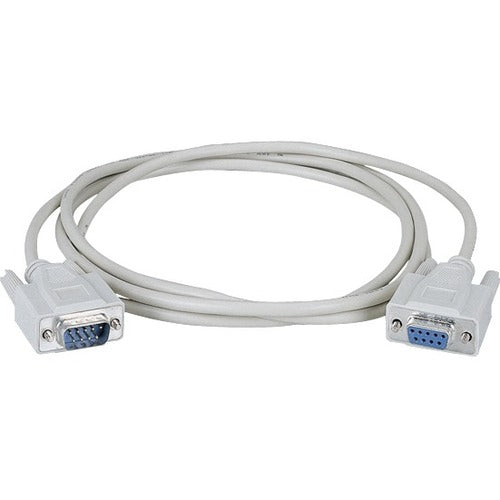 Black Box RS-232 Shielded Molded Cable DB9 M/F With Thumbscrews 15Ft.