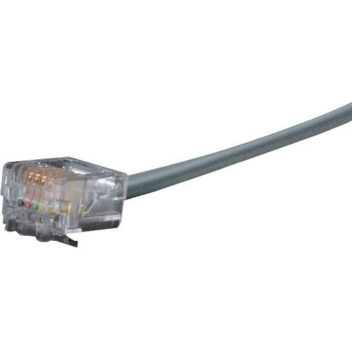 Black Box RJ-11 Modular Cable, 4-Wire, Straight-Pinning, 7-ft. (2.1-m)