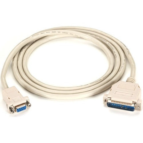 Black Box Premium RS232 AT Modem Cable DB9F/DB25M 10Ft.