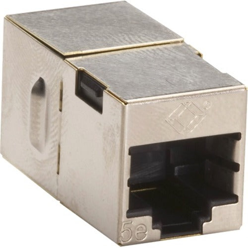 Black Box CAT5e Shielded Straight-Pin Coupler - Silver