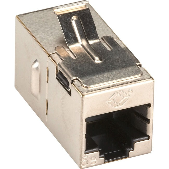 Black Box CAT5e Shielded Straight-Pin Keystone Coupler - Silver