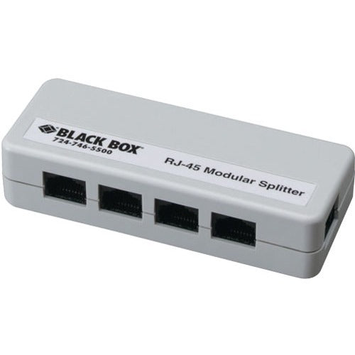 Black Box RJ-45 Modular Splitter, 5-Position, 8 x 8, Unshielded, A Pinning