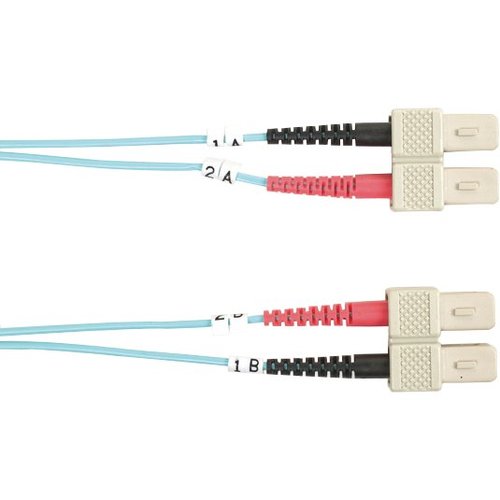 Black Box 10-GbE 50-Micron Multimode Value Line Patch Cable, SC-SC, 1-m (3.2-ft.)