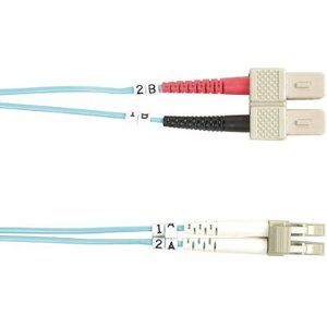 Black Box 10-GbE 50-Micron Multimode Value Line Patch Cable, SC-LC, 2-m (6.5-ft.)