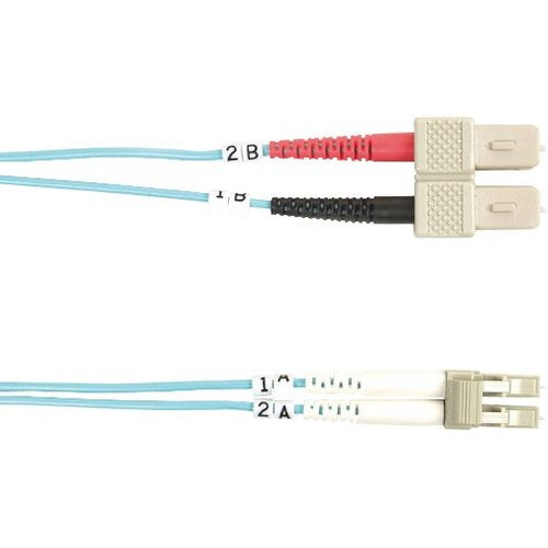 Black Box 10-GbE 50-Micron Multimode Value Line Patch Cable, SC-LC, 3-m (9.8-ft.)