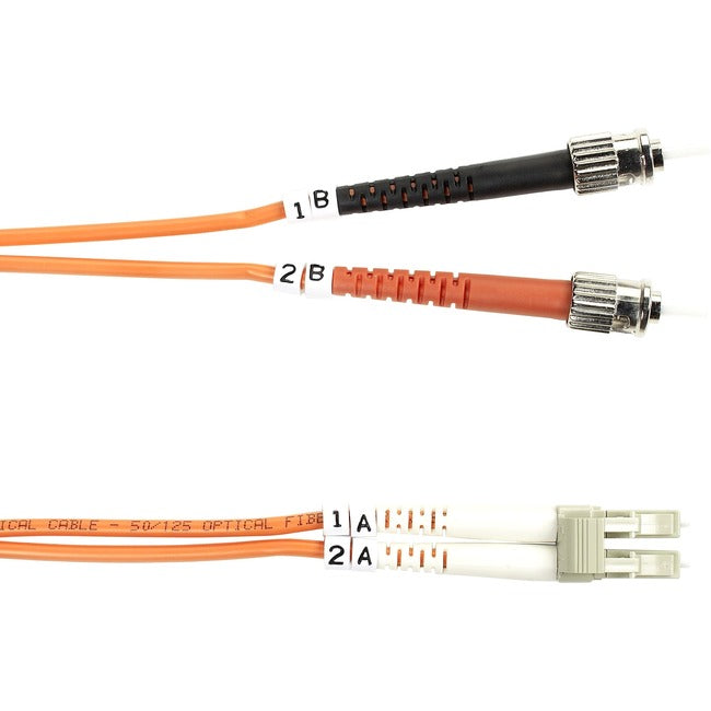 Black Box 50-Micron Multimode Value Line Patch Cable, ST-LC, 1-m (3.2-ft.)