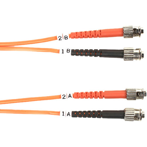 Black Box 50-Micron Multimode Value Line Patch Cable, ST-ST, 1-m (3.2-ft.)