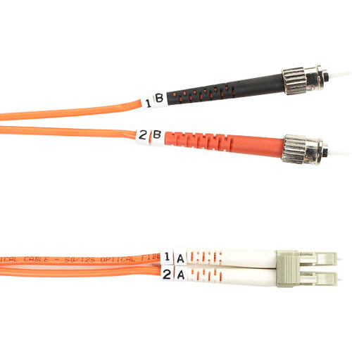 Black Box 50-Micron Multimode Fiber Optic Value Patch Cable, Duplex, Zipcord