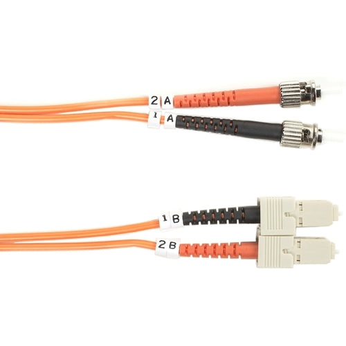 Black Box 50-Micron Multimode Value Line Patch Cable, ST-SC, 5-m (16.4-ft.)