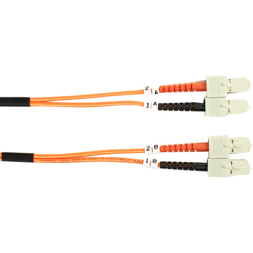 Black Box 62.5-Micron Multimode Value Line Patch Cable, SC-SC, 1-m (3.2-ft.)