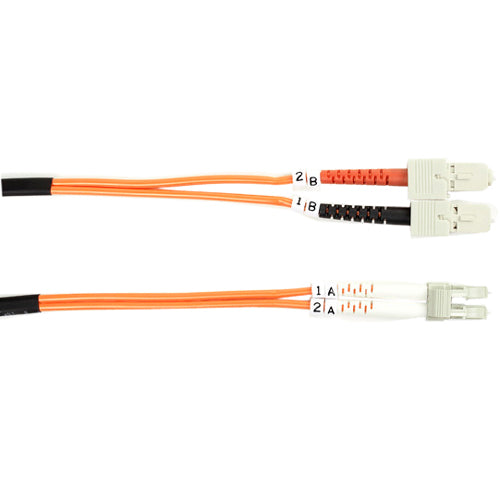 Black Box 62.5-Micron Multimode Value Line Patch Cable, SC-LC, 2-m (6.5-ft.)