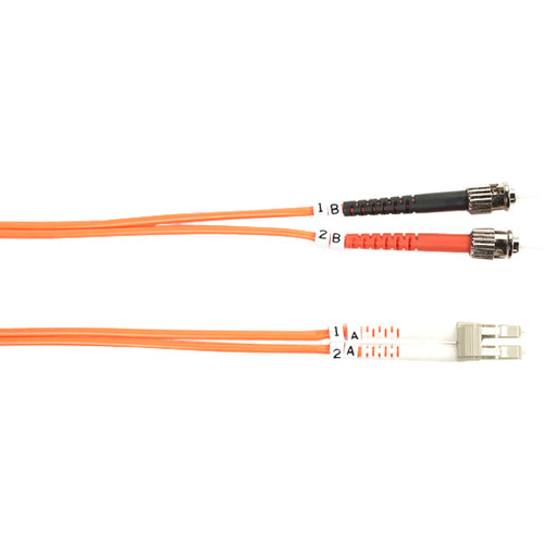 Black Box 62.5-Micron Multimode Value Line Patch Cable, ST-LC, 2-m (6.5-ft.)