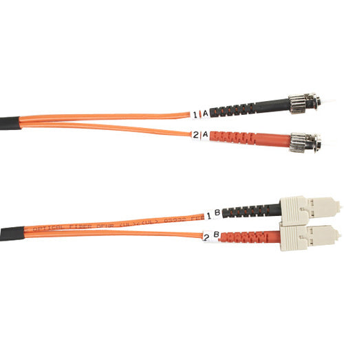 Black Box 62.5-Micron Multimode Value Line Patch Cable, ST-SC, 5-m (16.4-ft.)