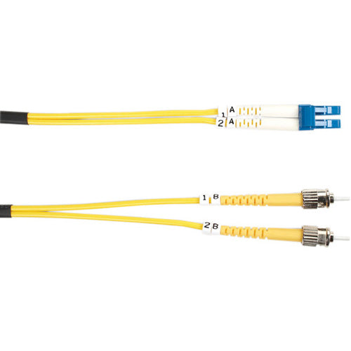 Black Box Single-Mode Value Line Patch Cable, ST-LC, 2-m (6.5-ft.)