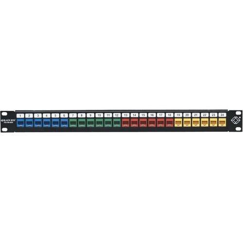 Black Box GigaStation2 High-Density Multimedia Patch Panel, 24-Port, 1U