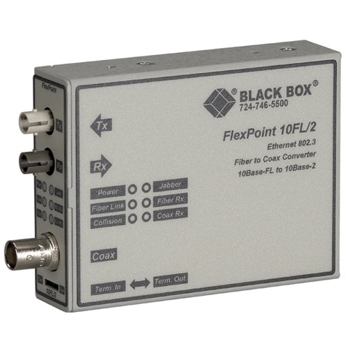 Black Box FlexPoint 10BASE-FL to BNC Media Converter