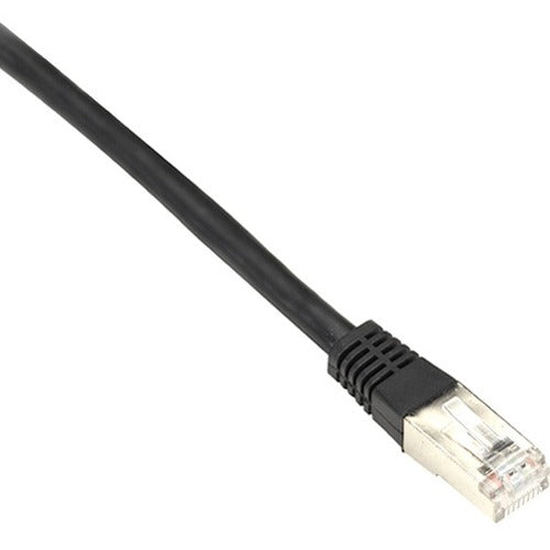 Black Box Cat6 250-MHz Shielded, Stranded Cable SSTP (PIMF), PVC, Black, 1-ft. (0.3-m)