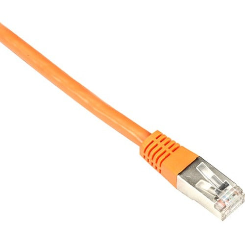 Black Box Cat6 250-MHz Shielded, Stranded Cable SSTP (PIMF), PVC, Orange, 5-ft. (1.5-m)