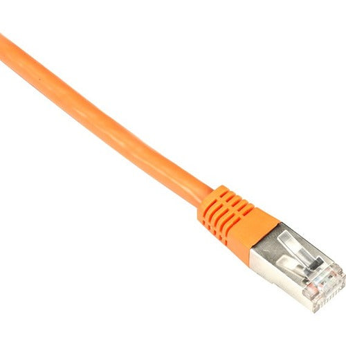 Black Box Cat6 250-MHz Shielded, Stranded Cable SSTP (PIMF), PVC, Orange, 25-ft. (7.6-m)