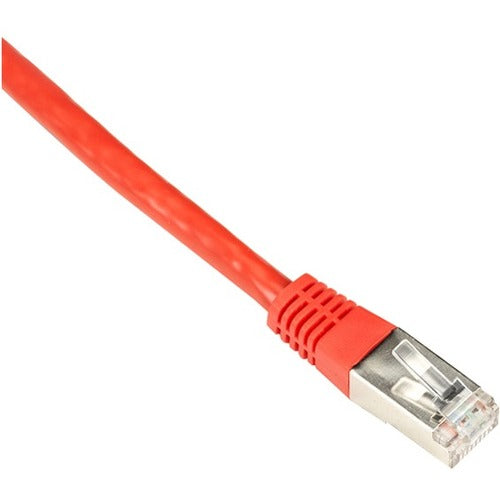Black Box Cat6 250-MHz Shielded, Stranded Cable SSTP (PIMF), PVC, Red, 3-ft. (0.9-m)