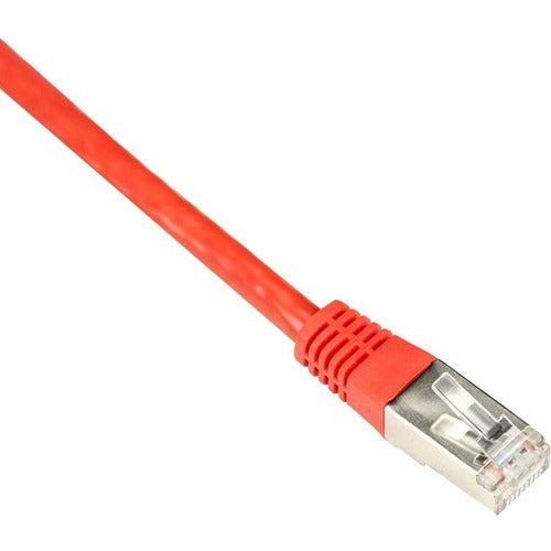 Black Box CAT6 250-MHz Shielded, Stranded Cable SSTP (PIMF), PVC, Red, 15-ft. (4.5-m)