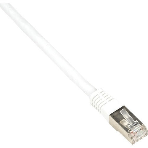 Black Box Cat6 250-MHz Shielded, Stranded Cable SSTP (PIMF), PVC, White, 2-ft. (0.6-m)