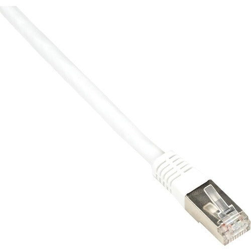 Black Box Cat6 250-MHz Shielded, Stranded Cable SSTP (PIMF), PVC, White, 3-ft. (0.9-m)
