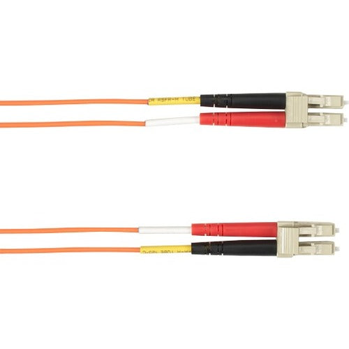 Black Box 10-m, LC-LC, 62.5-Micron, Multimode, PVC, Orange Fiber Optic Cable