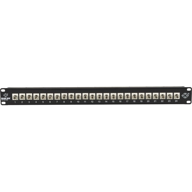 Black Box Connect Rackmount Simplex Fiber Panel - 1U, Preloaded