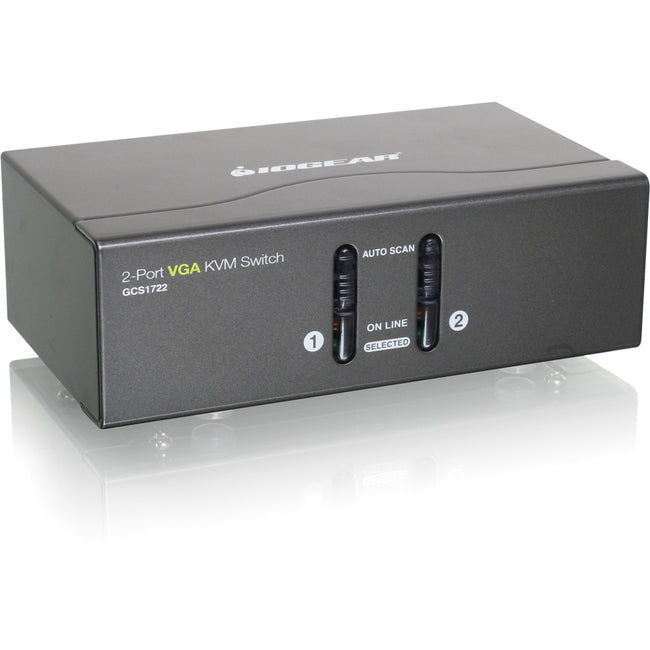 IOGEAR 2 Port VGA KVM Switch, PS2 and USB
