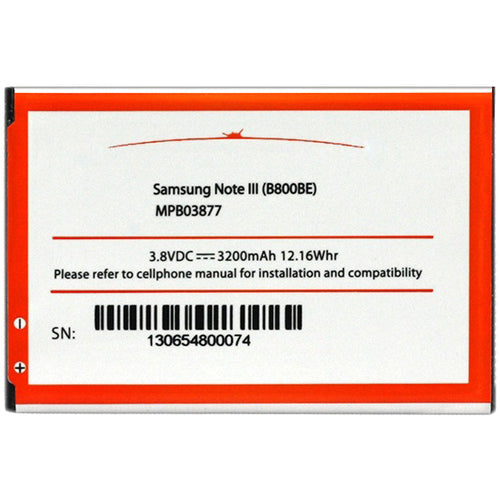Arclyte Samsung Batt Galaxy Note 3 N900P; N900A