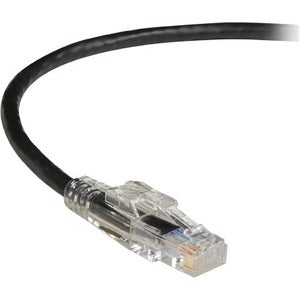 Black Box GigaBase 3 CAT5e 350-MHz Lockable Patch Cable (UTP), Black, 1-ft. (0.3-m)