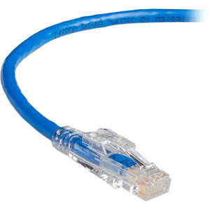 Black Box GigaTrue 3 CAT6 550-MHz Lockable Patch Cable (UTP), Blue, 20-ft. (6.0-m)