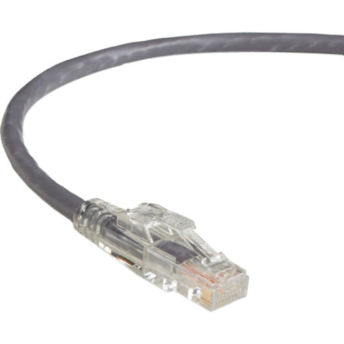 Black Box GigaTrue 3 CAT6 550-MHz Lockable Patch Cable (UTP), Gray, 100-ft. (30.4-m)